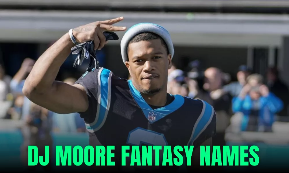 DJ Moore Fantasy Names (Funny, Clever & Best Team Name Ideas) 1 DJ Moore Fantasy Names