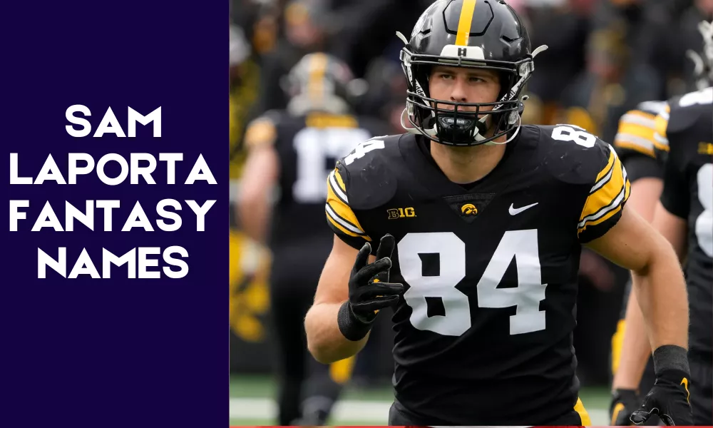 Sam LaPorta Fantasy Names (Funny, Clever & Best Team Name Ideas) 2 Sam Laporta Fantasy Team Names