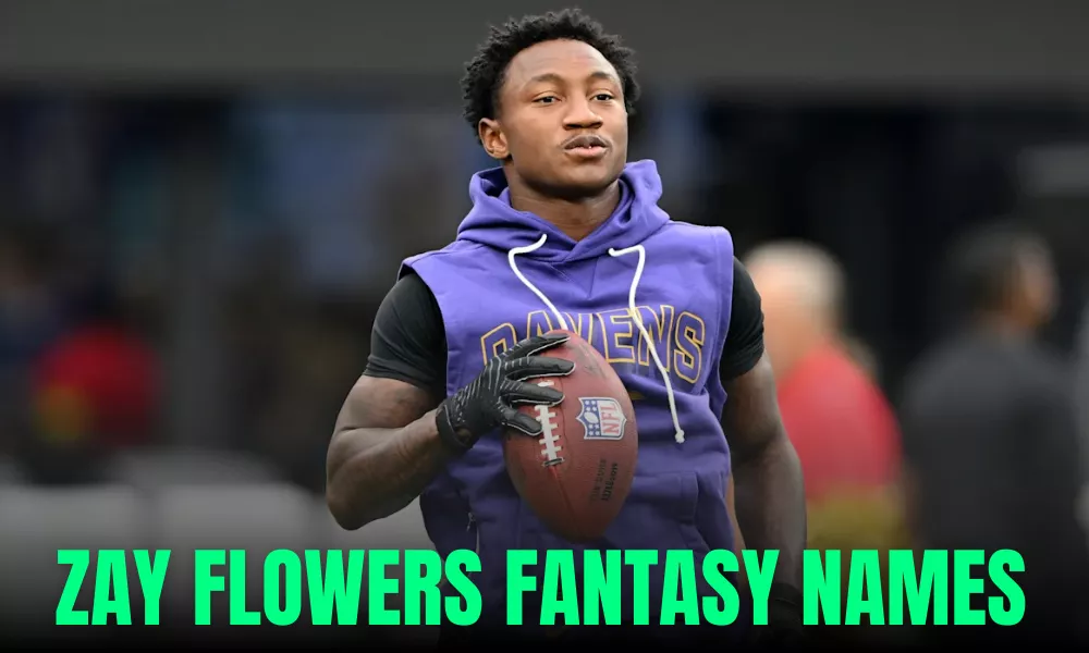 Zay Flowers Fantasy Names (Funny, Clever & Best Team Name Ideas) 1 Zay Flowers Fantasy Names