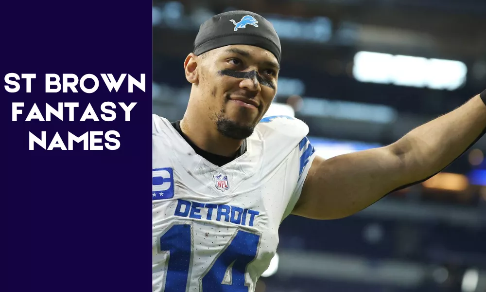 Amon Ra St Brown Fantasy Names (Funny, Clever & Best Team Name Ideas) 2 ST Brown Fantasy Names