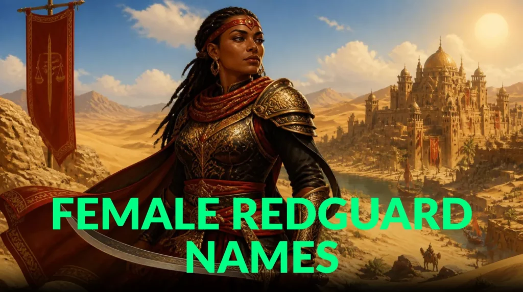 Female Redguard Names Female Redguard Names