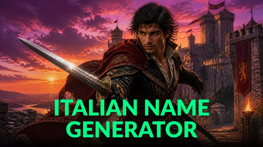 Italian Name Generator Italian Name Generator