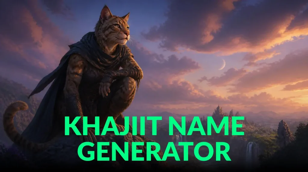 Khajiit Name Generator
