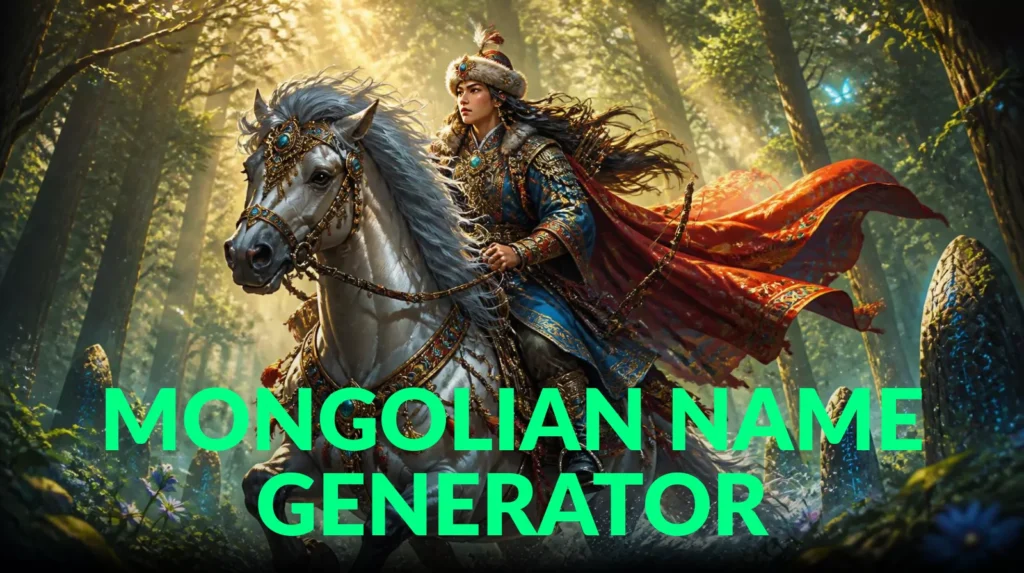 Mongolian Name Generator
